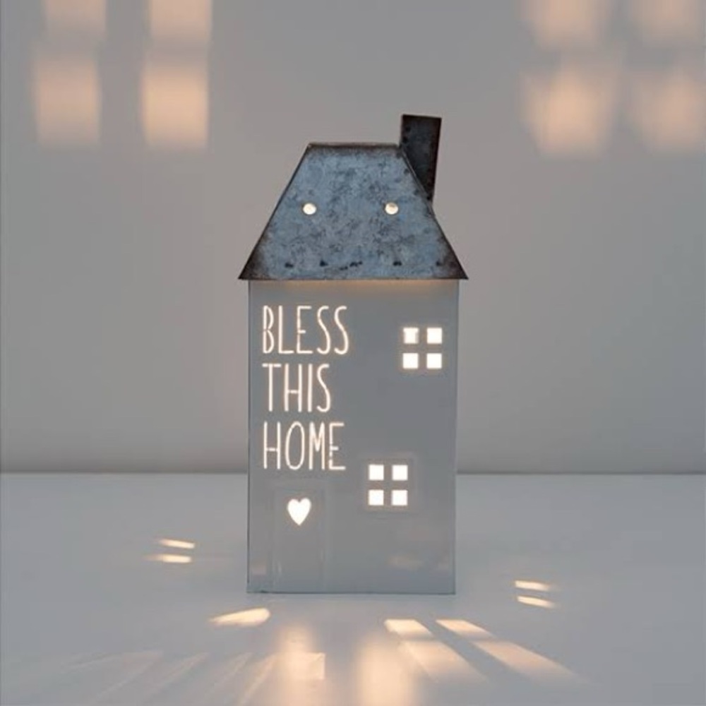 Scentsy Bless This Home Warmer - White with Floral Accents - Picture 2 of 2
